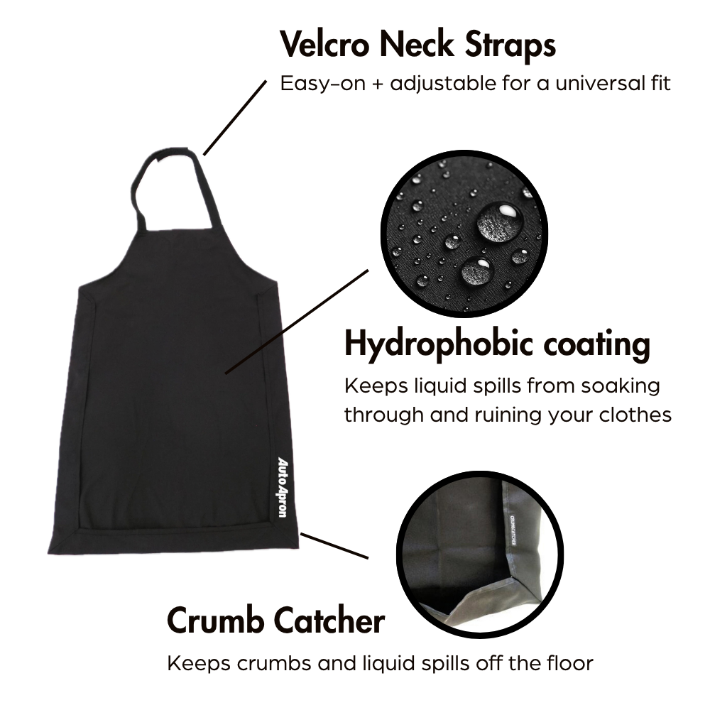 AutoApron | Spill-Proof Travel Apron for Eating on the Go